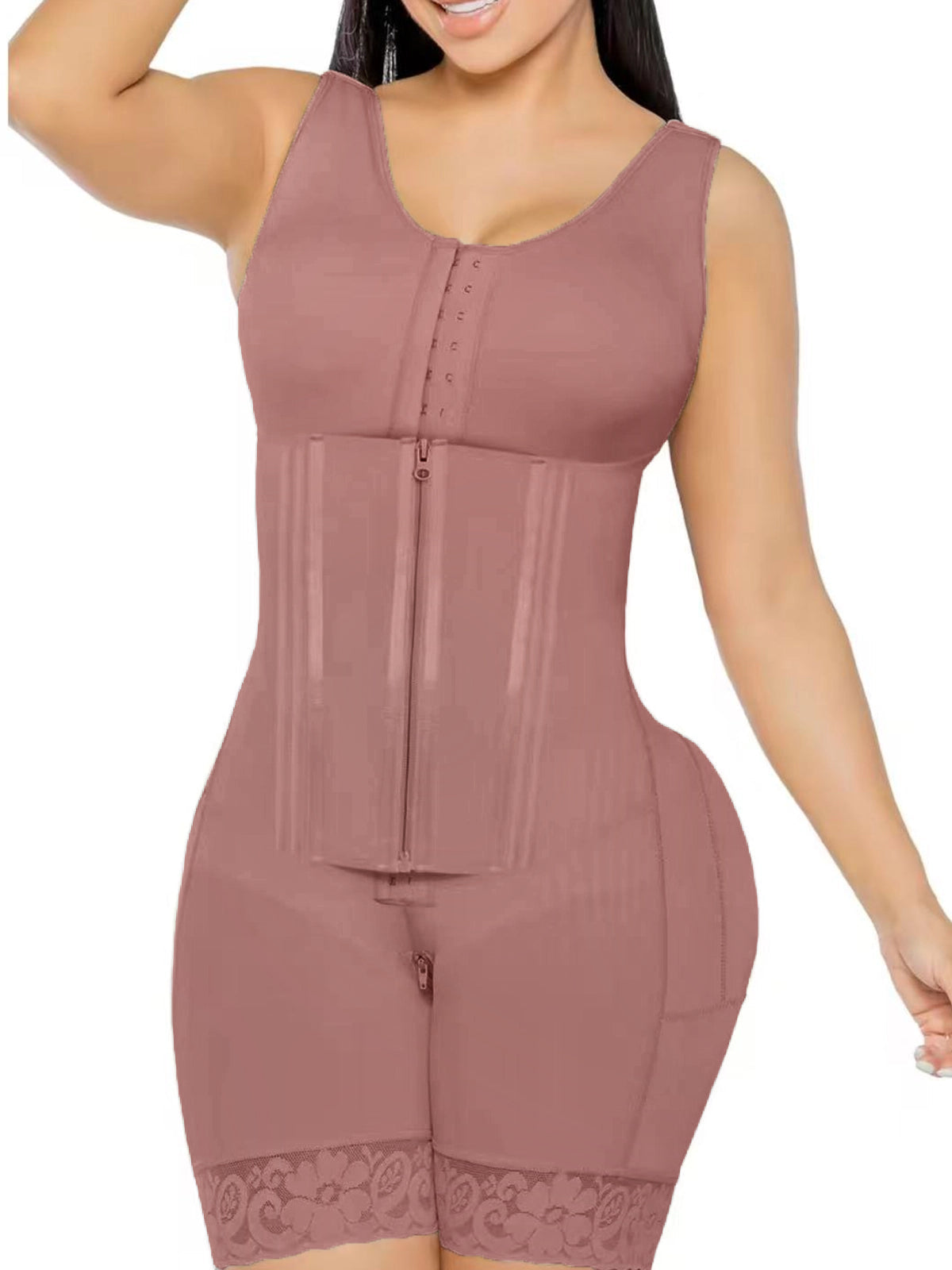 Fajas Colombianas Mesh Panel Waist Trainer Body Shaper