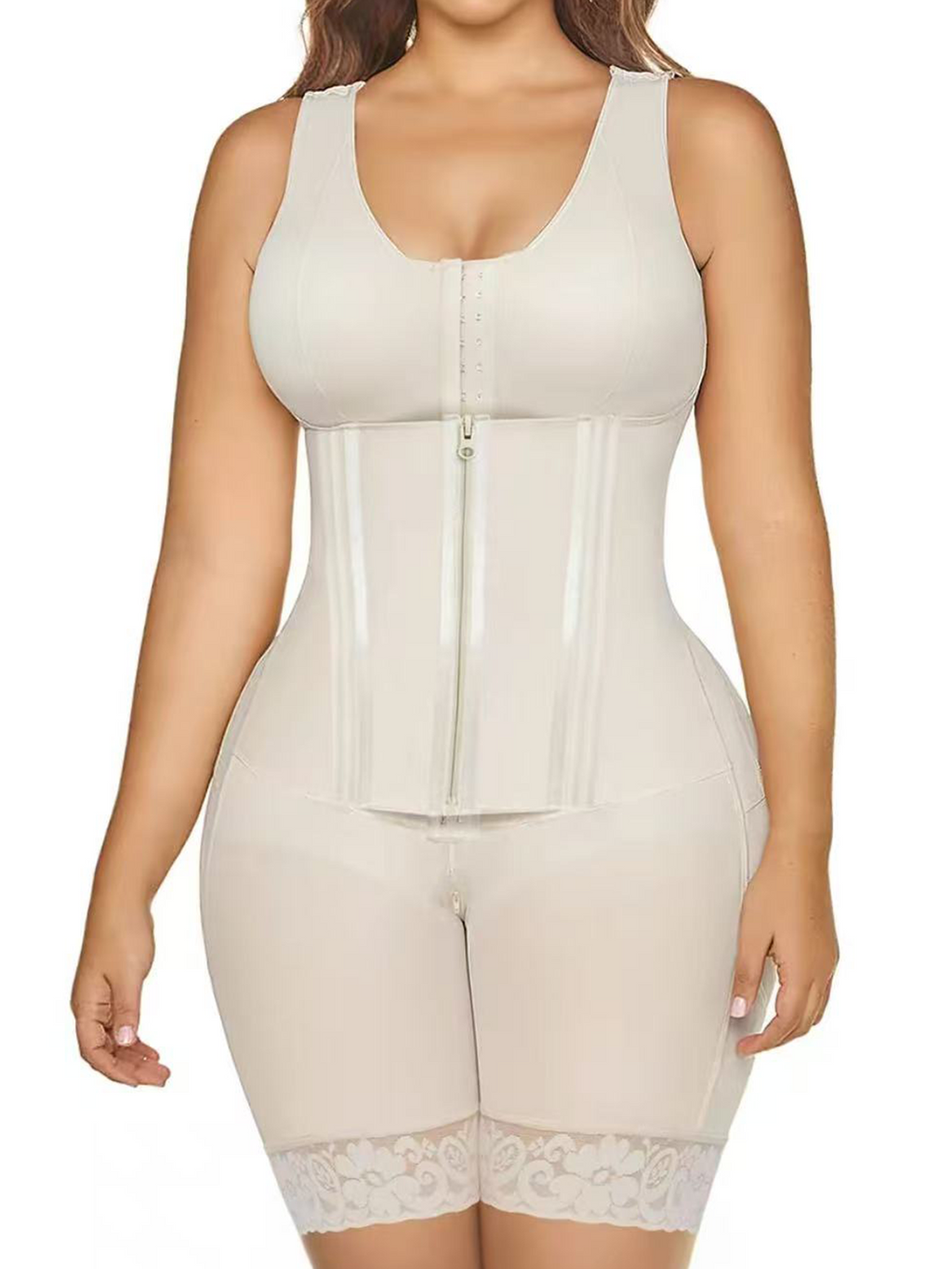 Fajas Colombianas Mesh Panel Waist Trainer Body Shaper