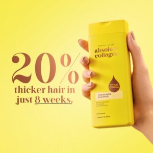 Eqzsupplyinc Collagen Complex Hair Thickening Shampoo - 3x250ml for Fuller, Stronger Hair